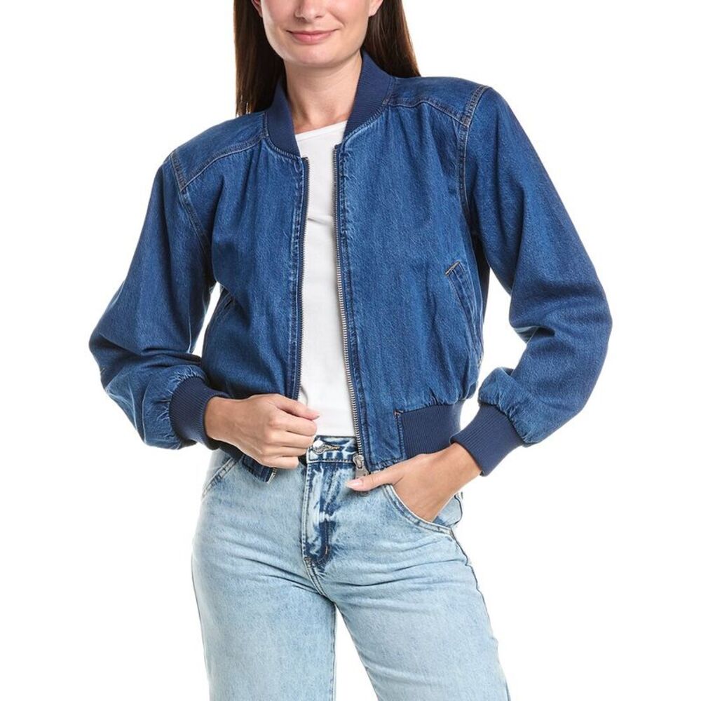 Hudson Jeans Womens  Bomber Jacket, Multicolor